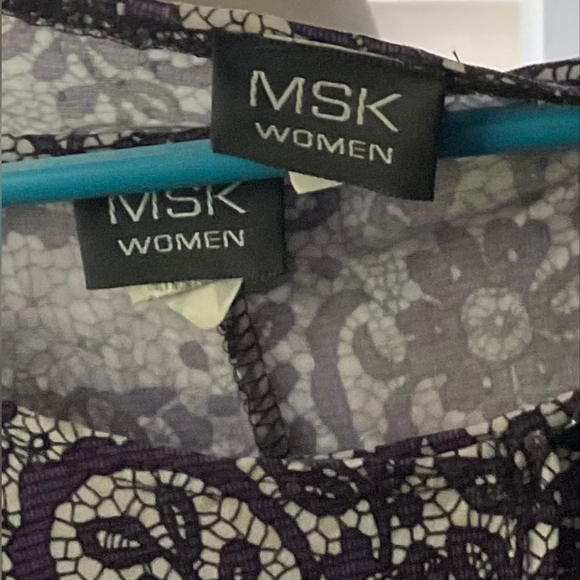 MSK Women Purple and White Tank and Blouse set - Picture 4 of 4